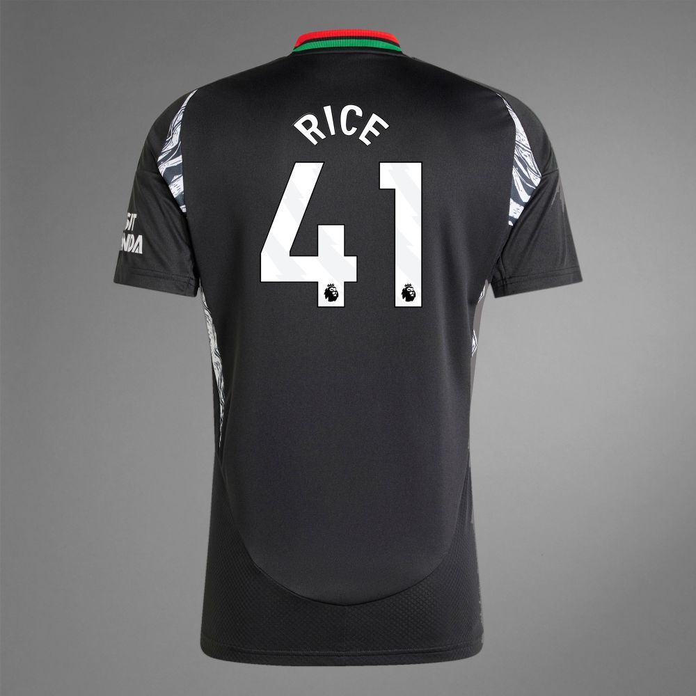 Back view of Rice 41 Arsenal away Jersey