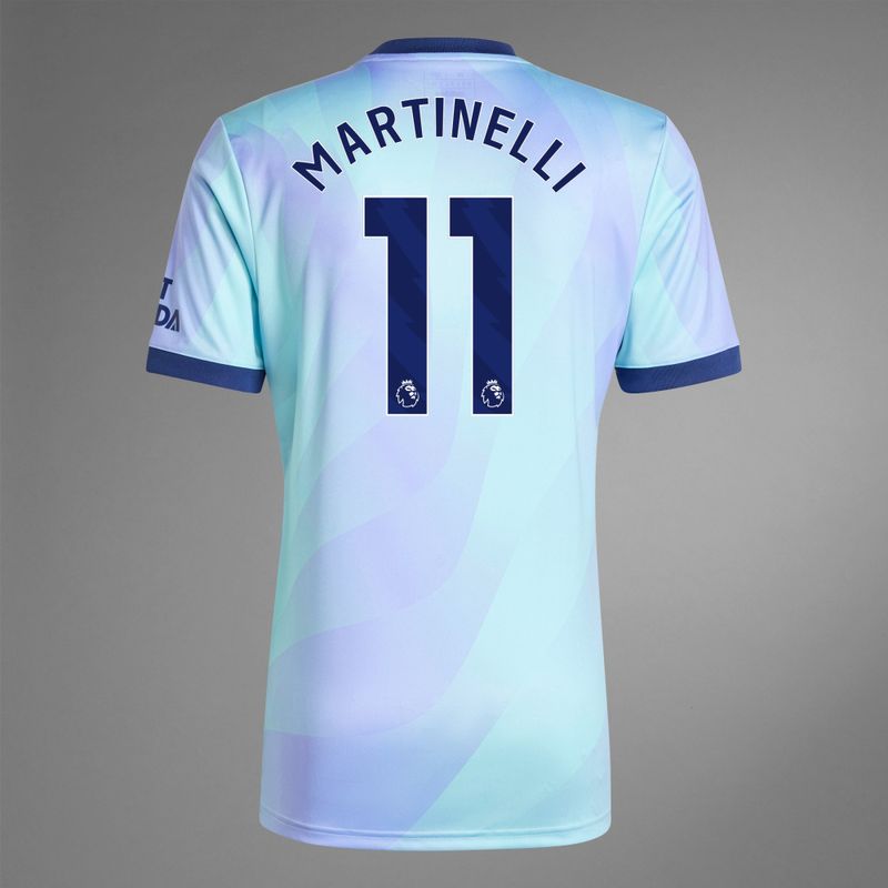 Back view of Martinelli 11 Arsenal Third Jersey