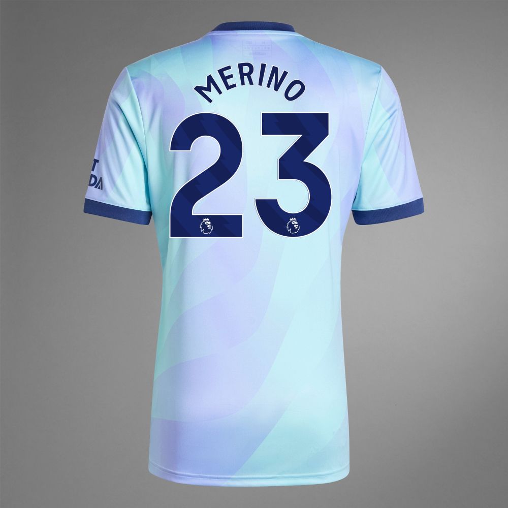 Back view of Merino 23 Arsenal Third Jersey