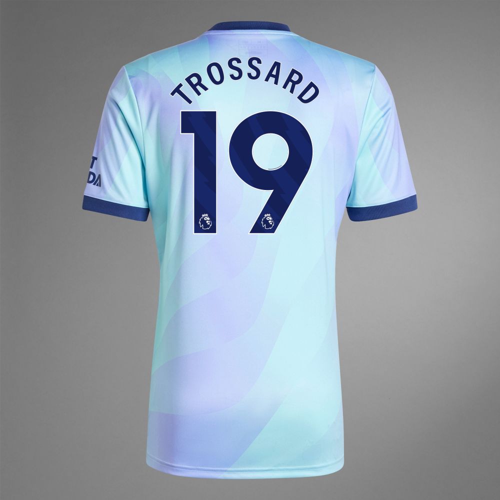 24-25 Arsenal Third TROSSARD 19 Jersey Back view of Trossard 19 Arsenal Third Jersey