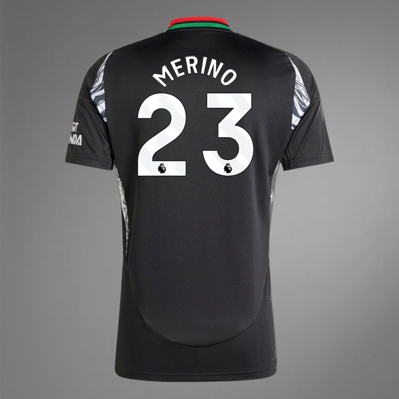 back view of Merino 23 Arsenal away Jersey
