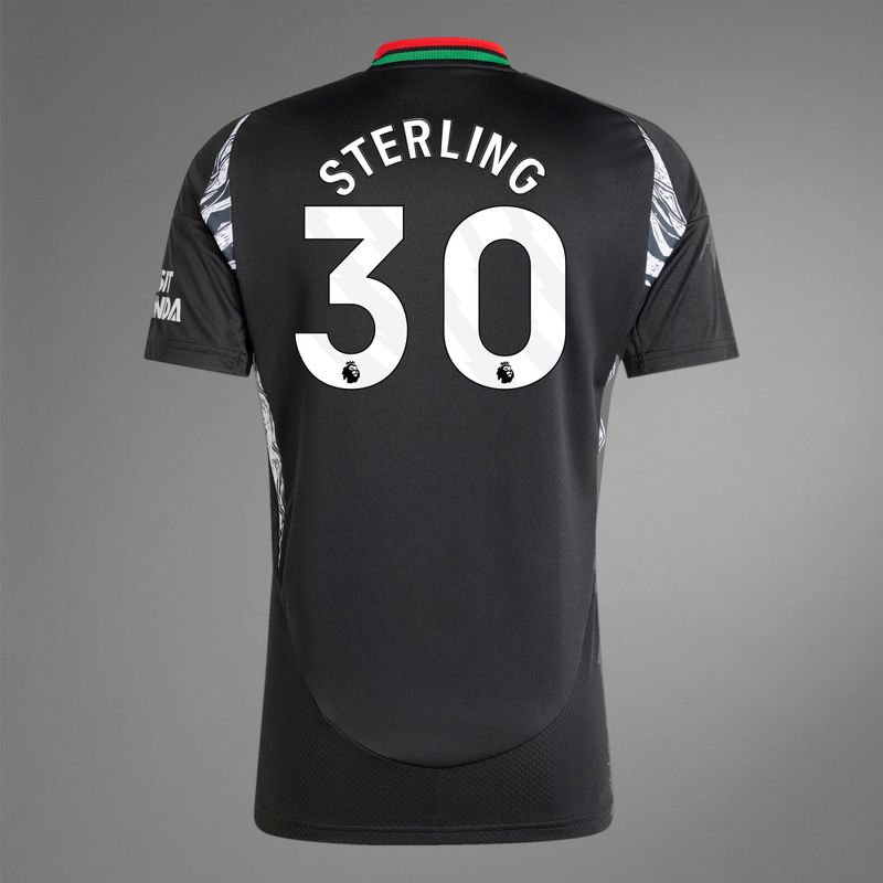 back view of Sterling 30 Arsenal away Jersey