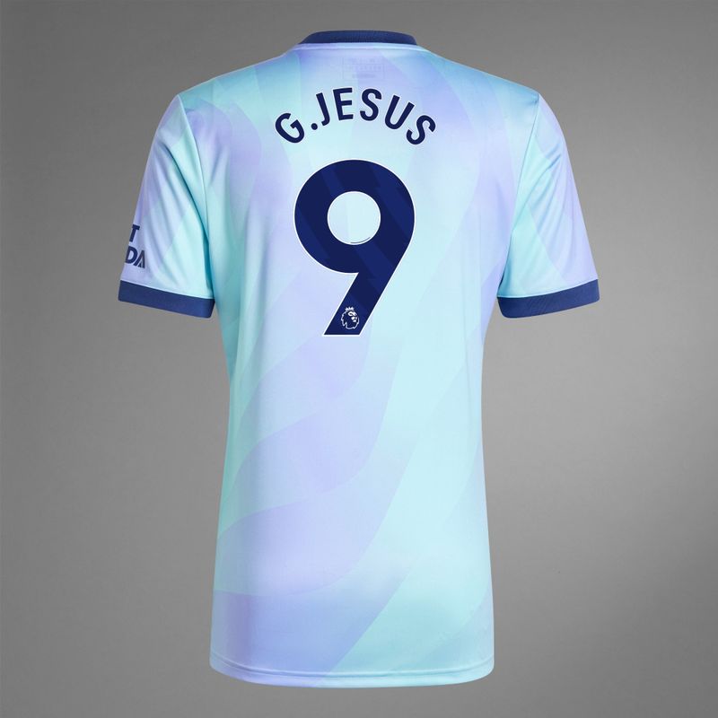 Back view of G.Jesus 9 Arsenal Third Jersey