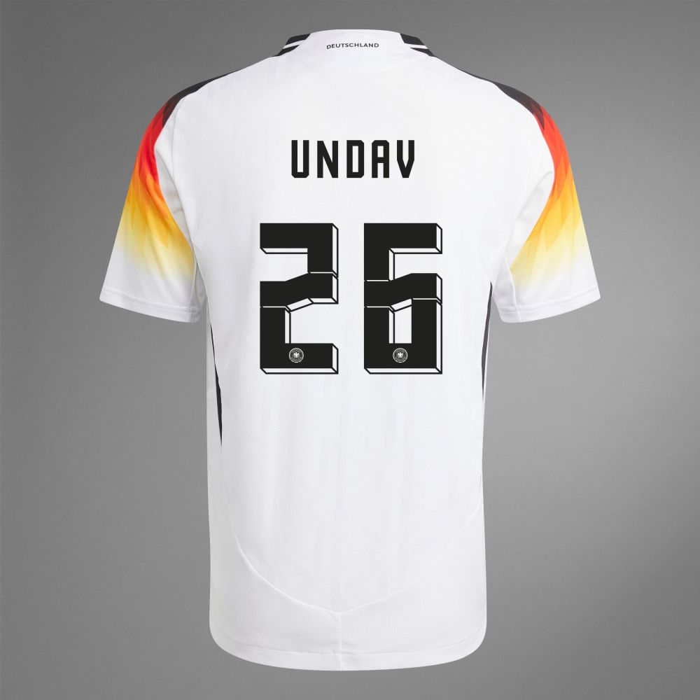 Back view of Undav 26 Germany Home Jersey