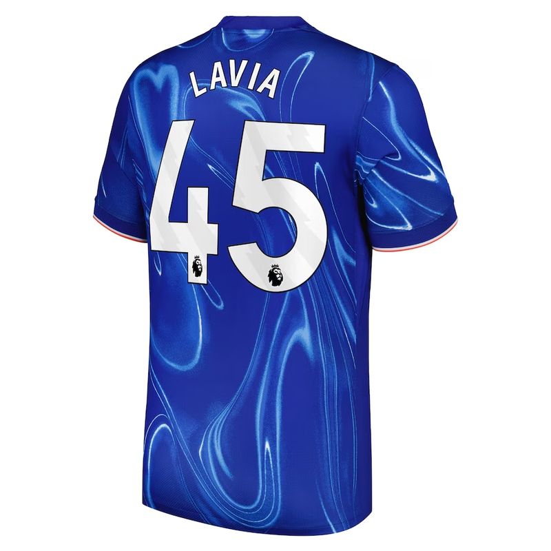 back side view of Lavia 45 Chelsea Home Jersey