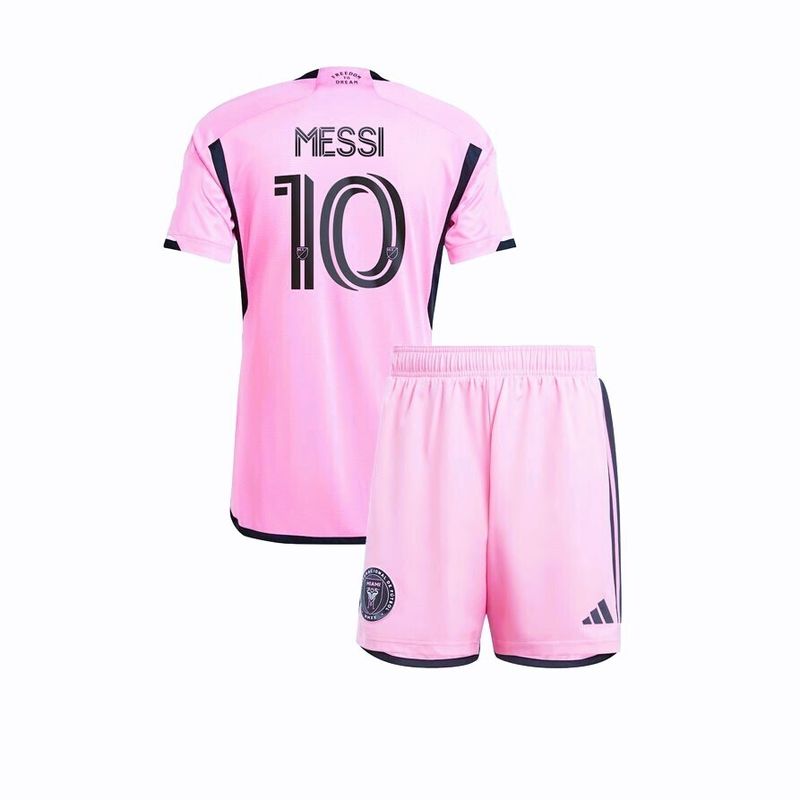 back view of Messi 10 Inter Miami Home Jersey and trouser