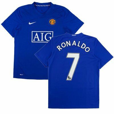 Front and Back view of Ronaldo 7 Manchester United Premier League Jersey