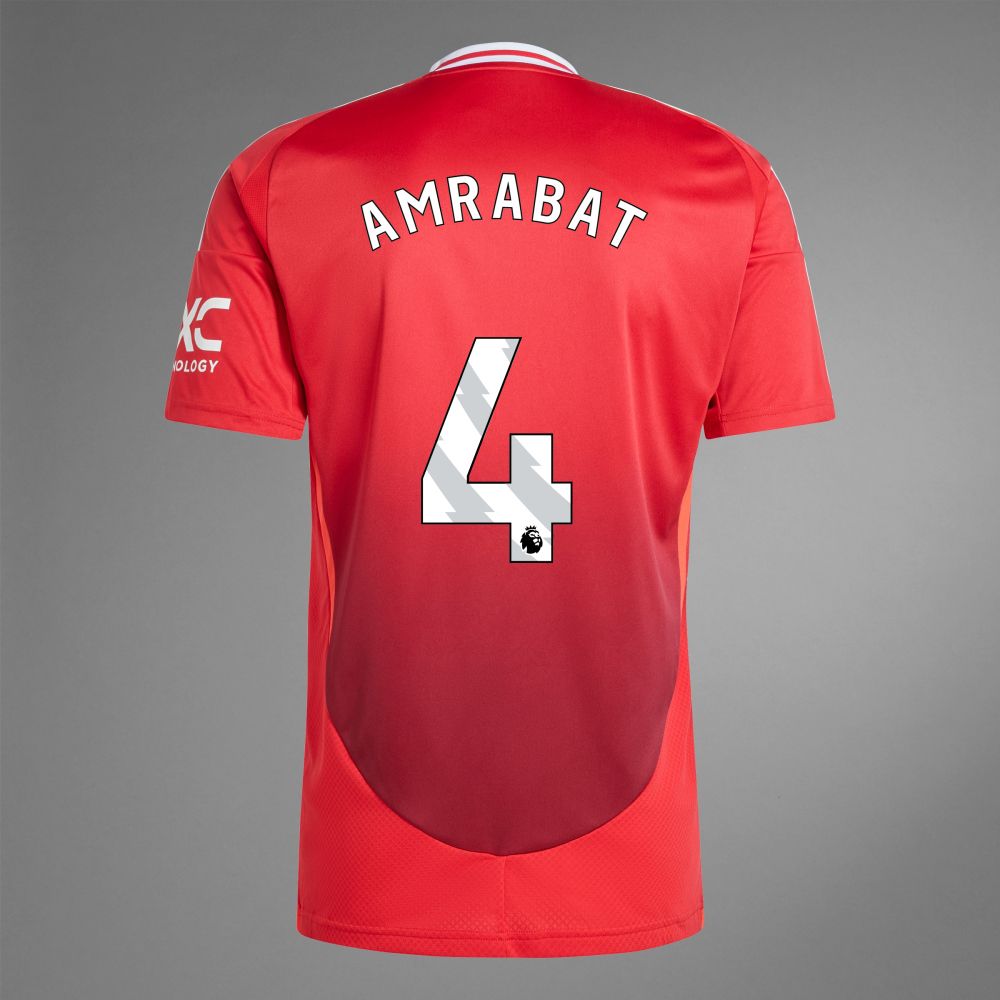 Back view of Amrabat 4 Manchester United Home Jersey
