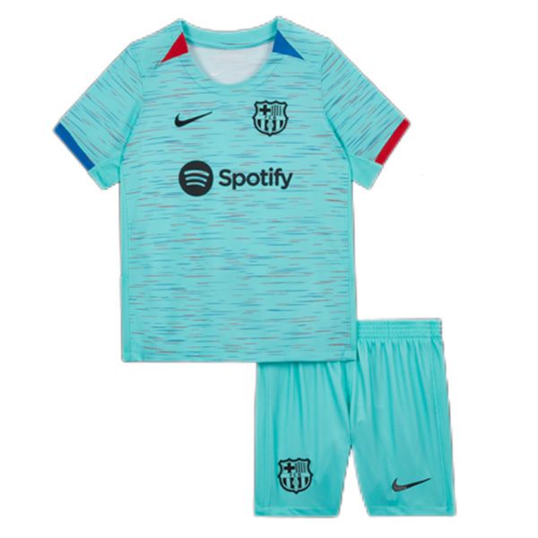 23-24 Barcelona Third Jersey Kids Kit