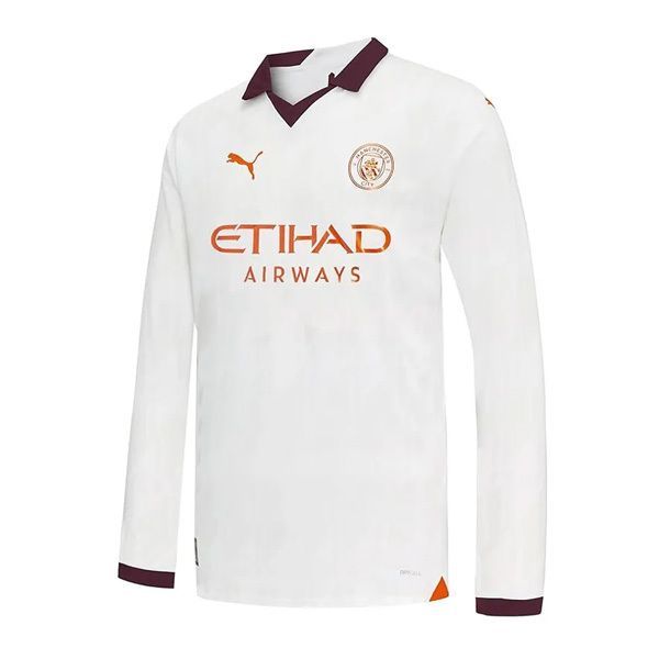 Side view of Etihad Airways Manchester City Away LS Jersey