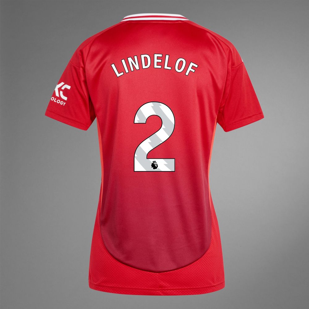 back view of Lindelof 2 Manchester United Home Jersey