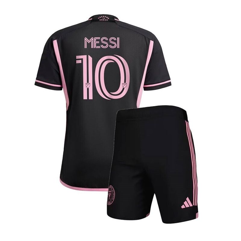 2024 Inter Miami Messi 10 Away Black Kids Kit