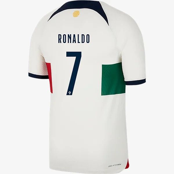 back side view of Cristiano Ronaldo 7 Portugal World Cup away jersey