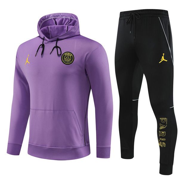 23-24 PSG Violet Hoodie Tracksuit