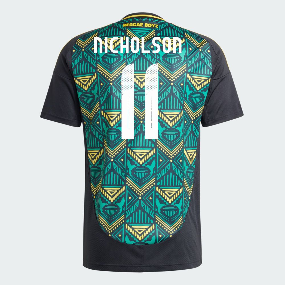 Jamaica Away Shamar Nicholson #11 Soccer Jersey 2024