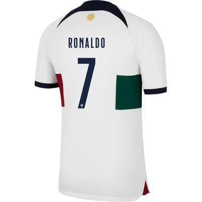 Back side view of Ronaldo 7 Portugal World Cup away jersey