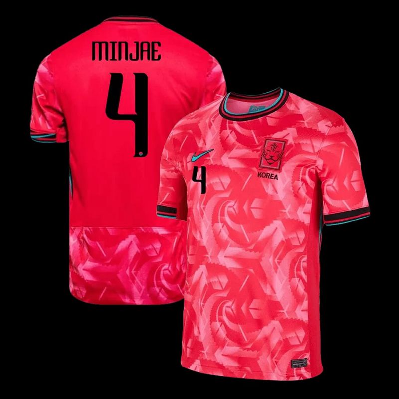 2024 South Korea Home Minjae 4 Jersey