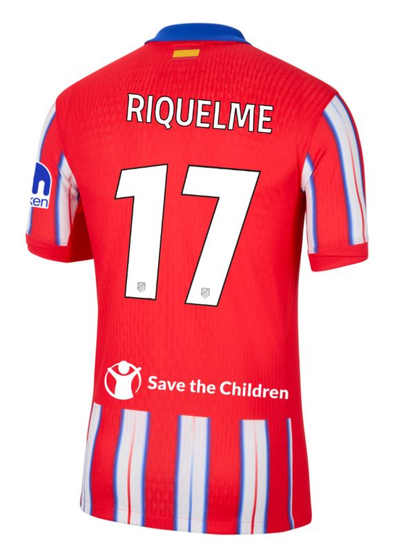 24-25 Atletico Madrid Home RIQUELME 17 Champions League Jersey (Player Version)