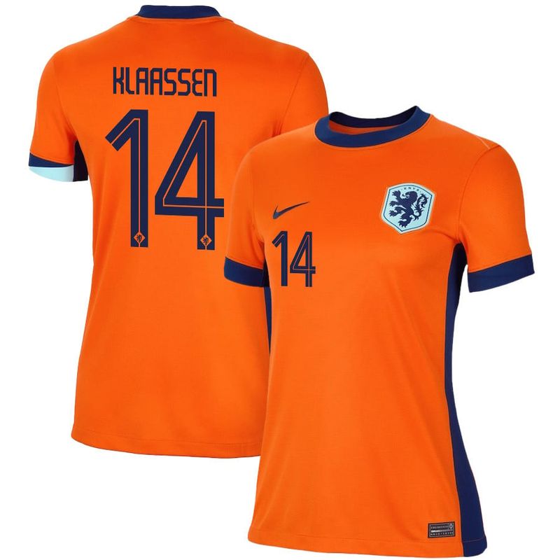 2024 Netherlands Klaassen 14 Home Women Jersey