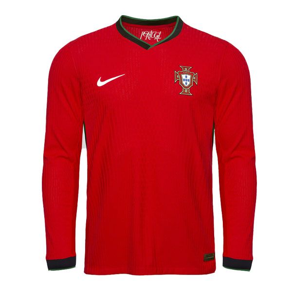 2024 Portugal Home Long Sleeve Jersey (Player Version)