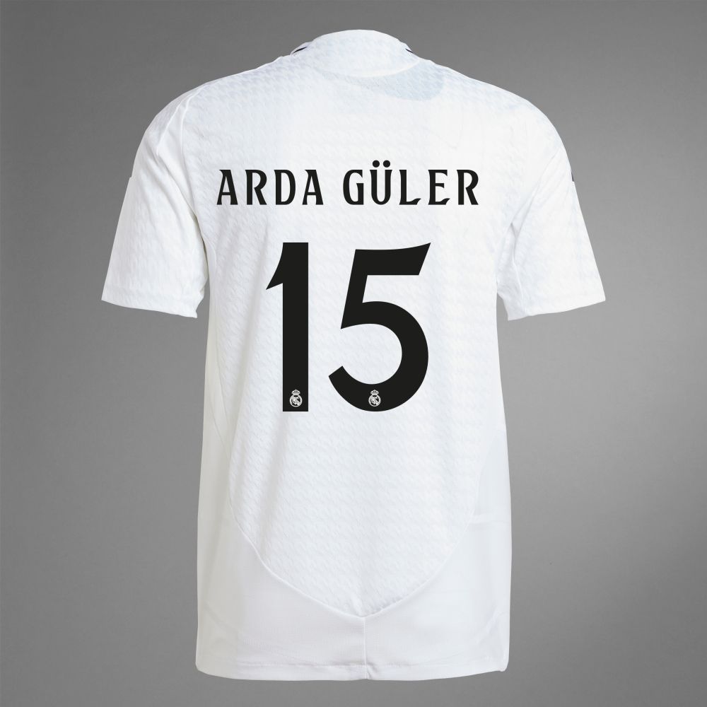 24-25 Real Madrid Home ARDA GÜLER 15 Jersey (Player Version) 24-25 Real Madrid Home ARDA GÜLER 15 Jersey (Player Version)