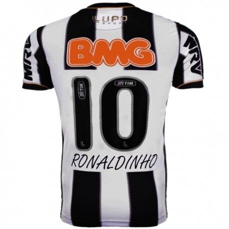 Atletico Mineiro Home  Ronaldinho 10 Retro 2013/14 Jersey (Replica)