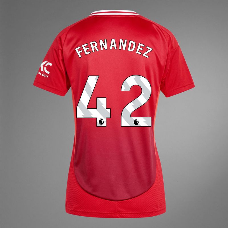 24-25 Manchester United FERNANDEZ 42 Home Jersey