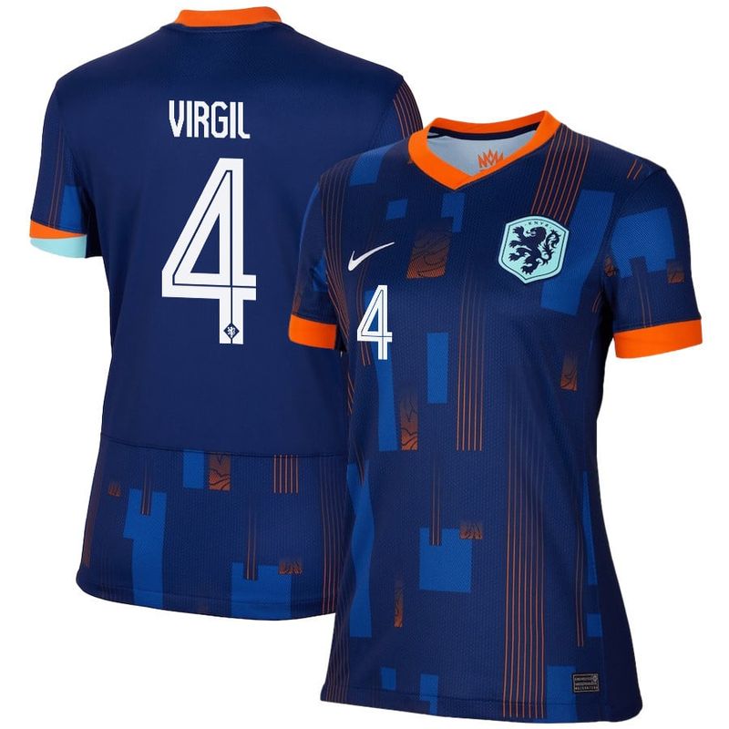 2024 Netherlands Virgil 4 Away Women Jersey