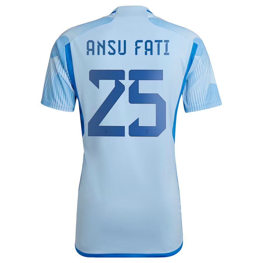 Spain Away Ansu Fati #25 Jersey 2022/2023