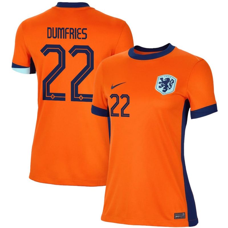 2024 Netherlands Dumfries 22 Home Women Jersey