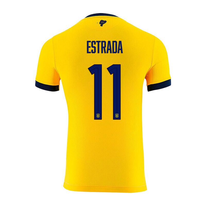 Ecuador Home Michael Estrada #11 World Cup Jersey 2022