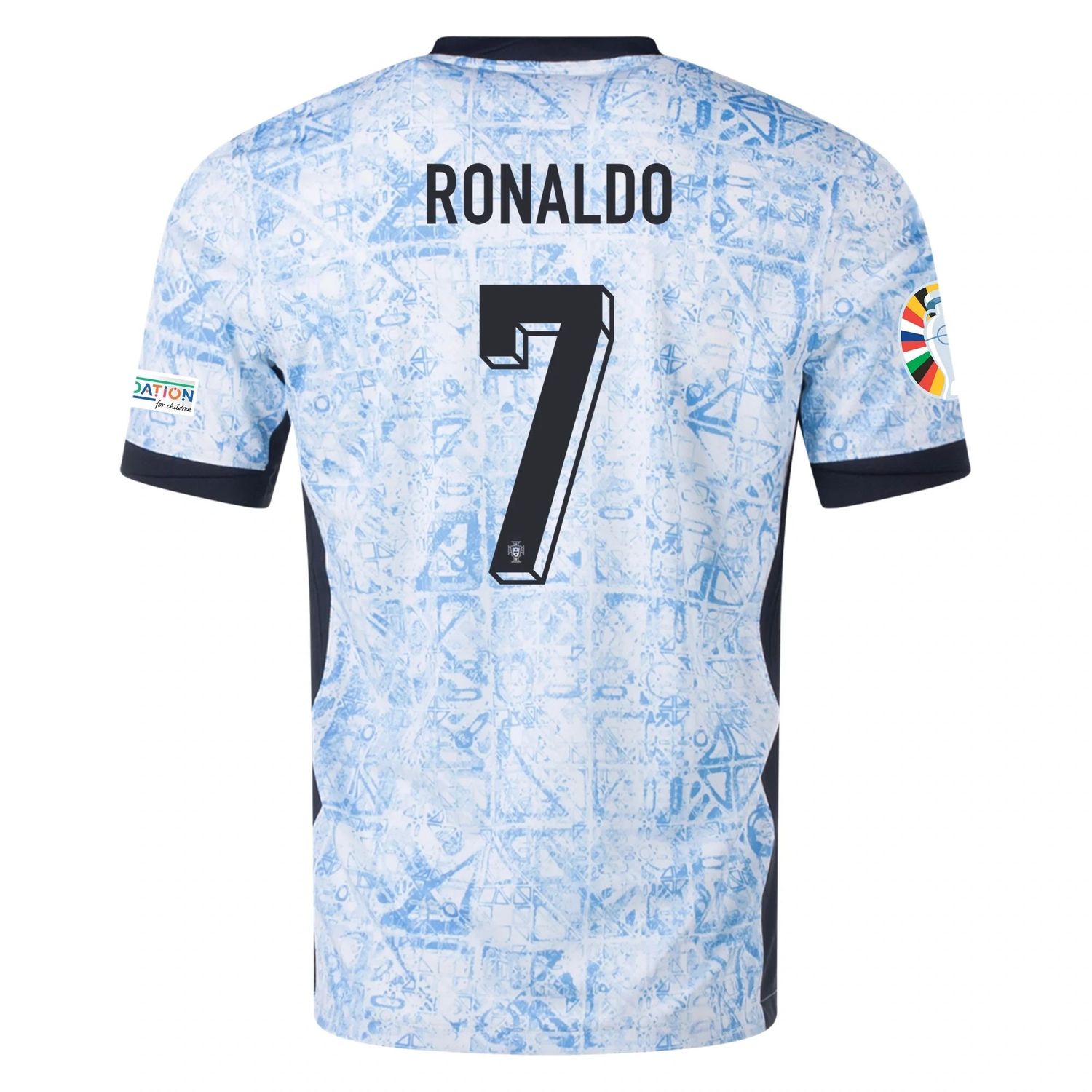 Portugal Euro's 2024 CRISTIANO RONALDO #7 Away Jersey With Patches
