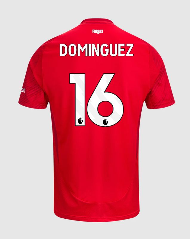 24-25 Nottingham Forest Home Dominguez 16 Jersey
