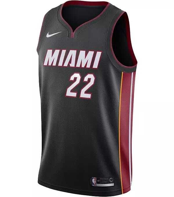 Men's Miami Heat Jimmy Butler #22 Black Swingman Jersey