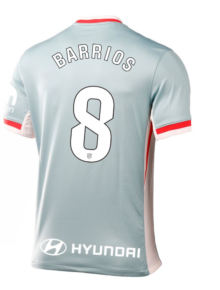 24-25 Atletico Madrid Away BARRIOS 8 Laliga Jersey