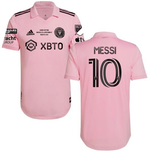 2023 Inter Miami Messi #10 Pink Leagues Cup Final Jersey (Player Version)