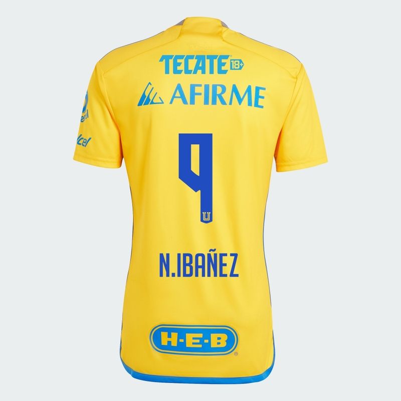 Tigres UANL Nicolas Ibañez #9 Home Jersey 2023/2024