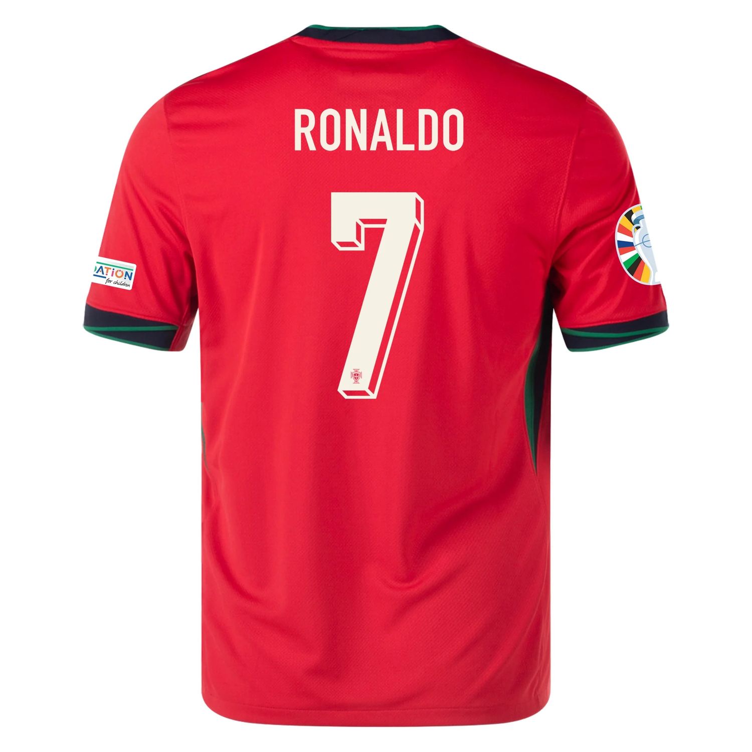 Portugal Euro's  2024 CRISTIANO RONALDO #7 Home Jersey With Patches