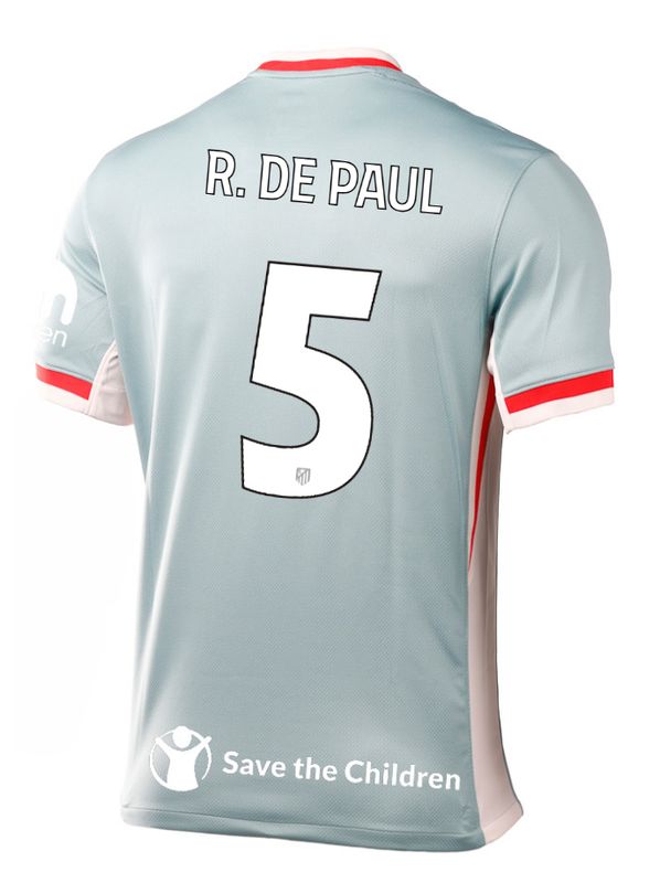 24-25 Atletico Madrid Away R. DE PAUL 5 Champions League Jersey