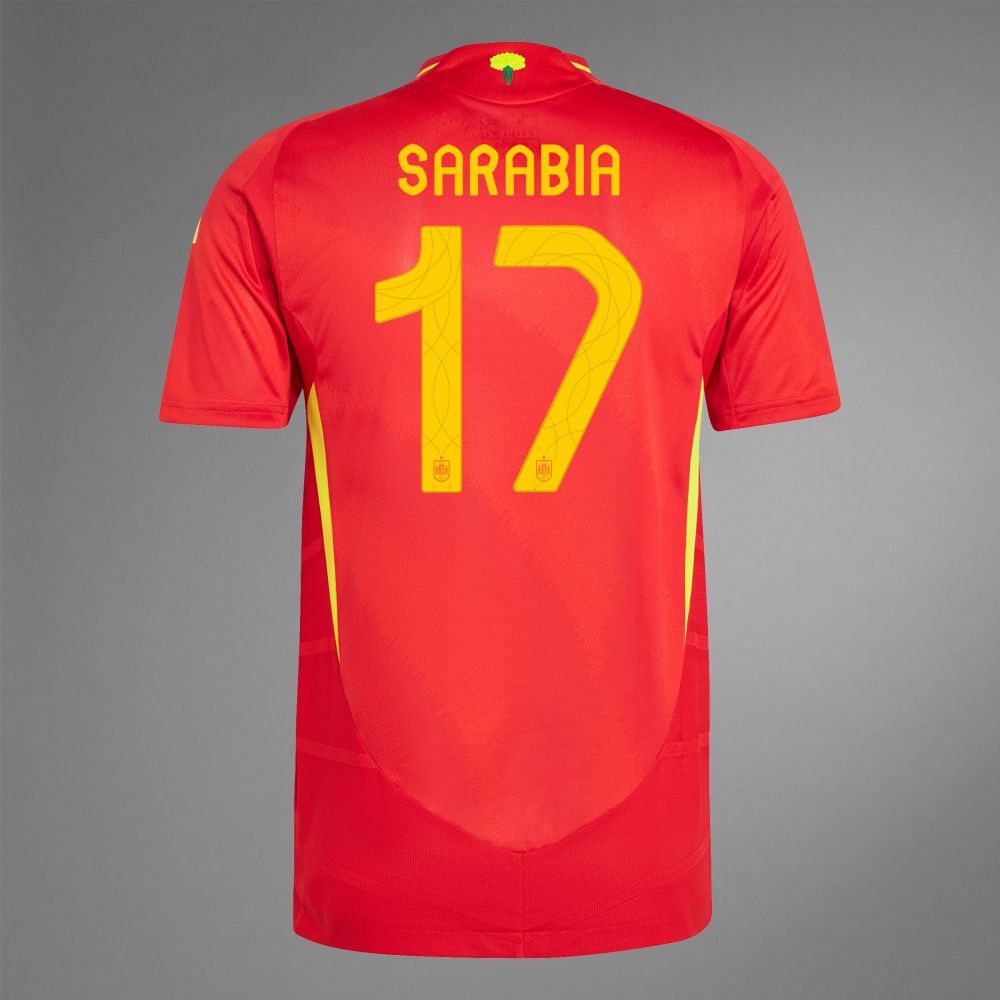 2024 Spain SARABIA 17 Home Jersey (Player Version)