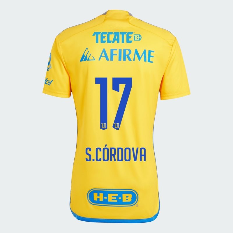 Tigres UANL Sebastián Córdova #17 Home Jersey 2023/2024