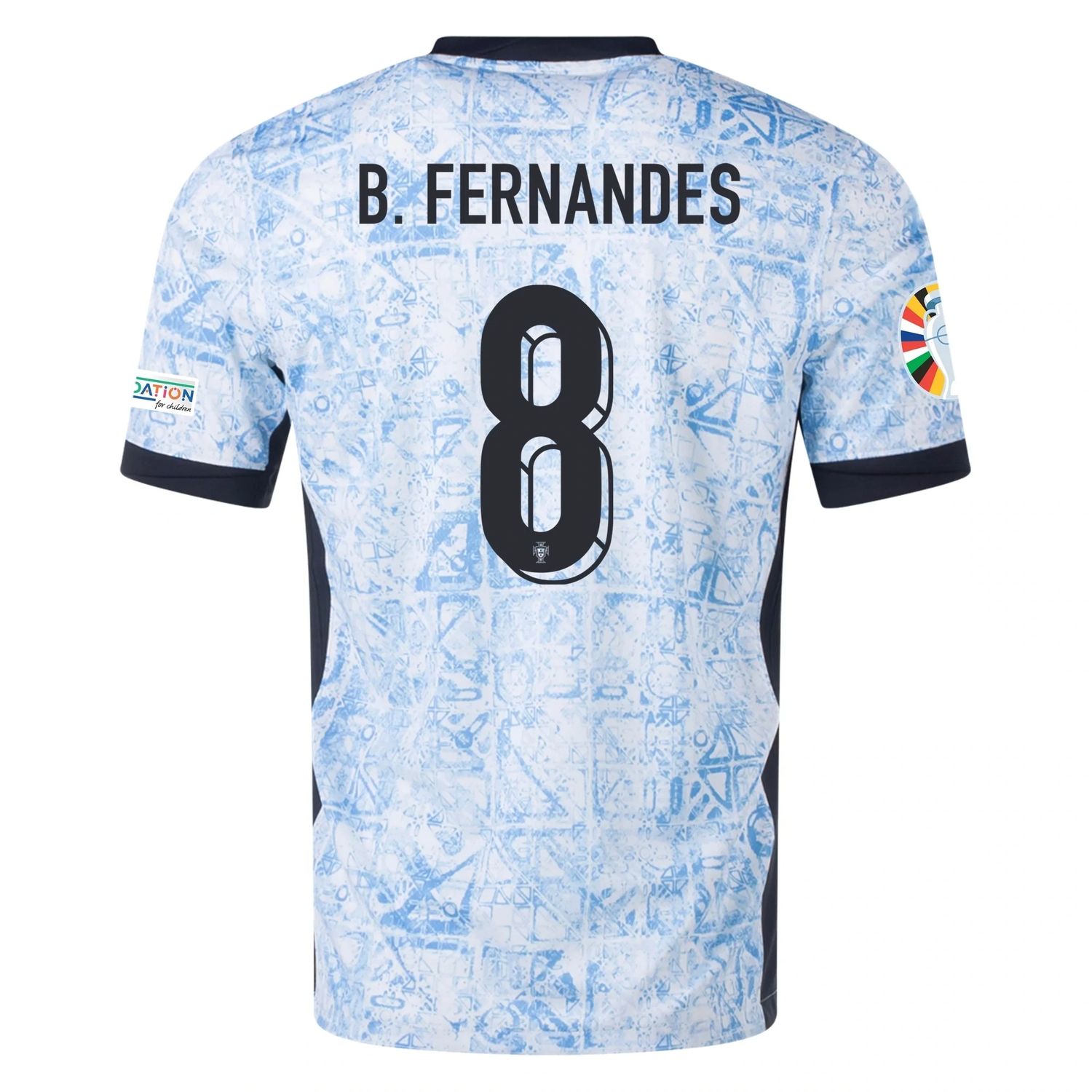Portugal Euro's  2024 B. FERNANDES #11 Home Jersey With Patches
