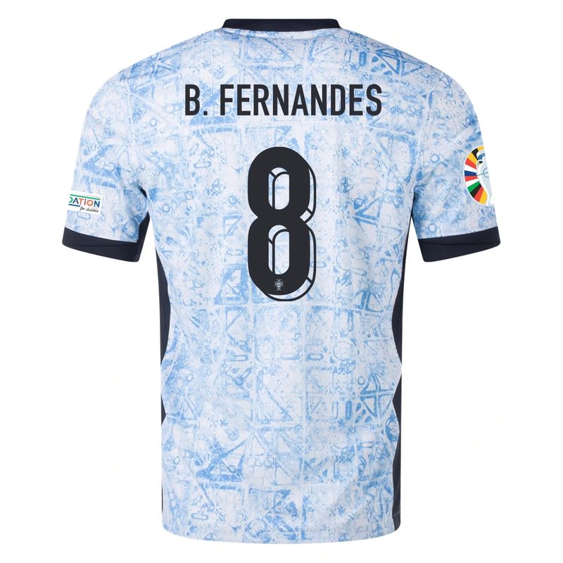 Portugal Euro's  2024 B. FERNANDES #11 Home Jersey With Patches