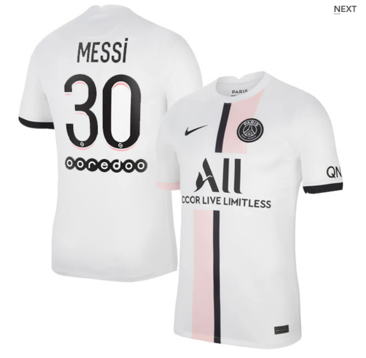 PSG Away Messi #30 Ligue 1 Jersey 2021-22