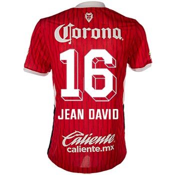 24-25 Toluca Home JEAN DAVID 16 Jersey