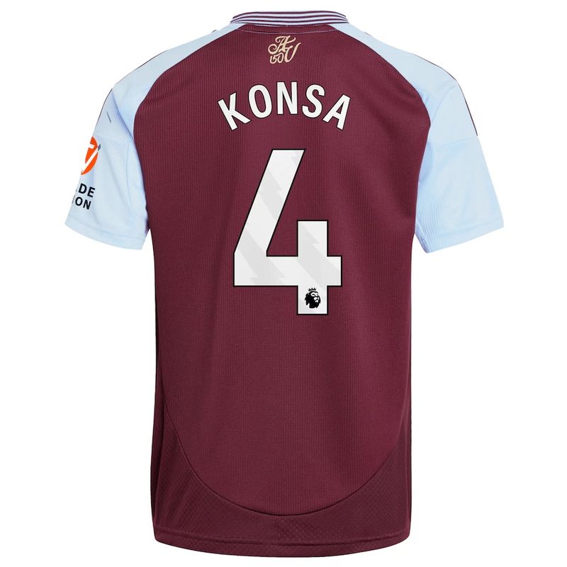 24-25 Aston Villa Home Konsa 4 Jersey