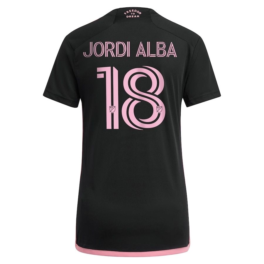 Inter Miami Away Jordi Alba 18 Women's Black La Noche Jersey 2024/2025