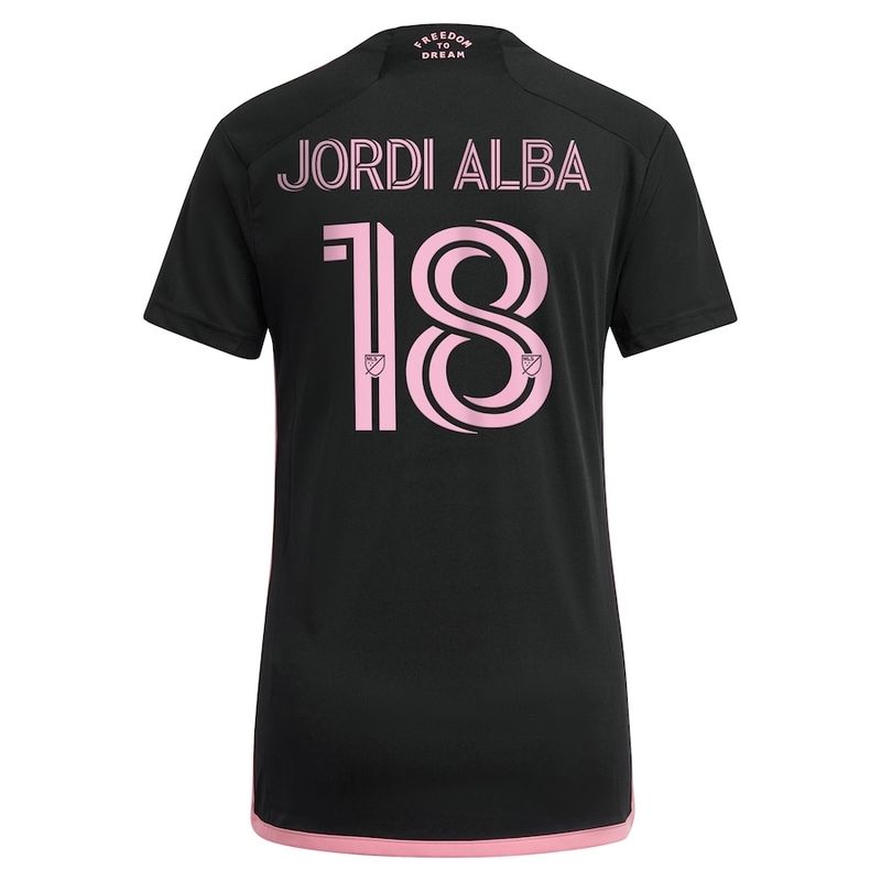 Inter Miami Away Jordi Alba 18 Women's Black La Noche Jersey 2024/2025