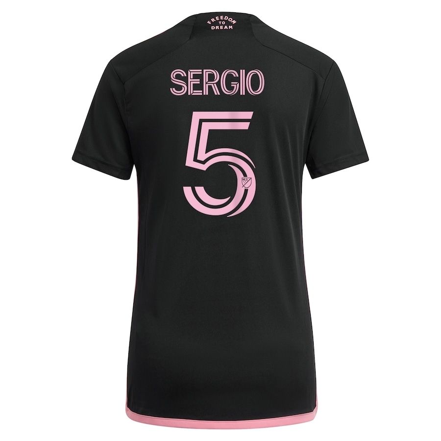 Inter Miami Away Sergio Busquet 5 Women's Black La Noche Jersey 2024/2025