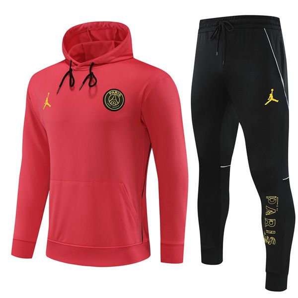 23-24 PSG Red Hoodie Tracksuit